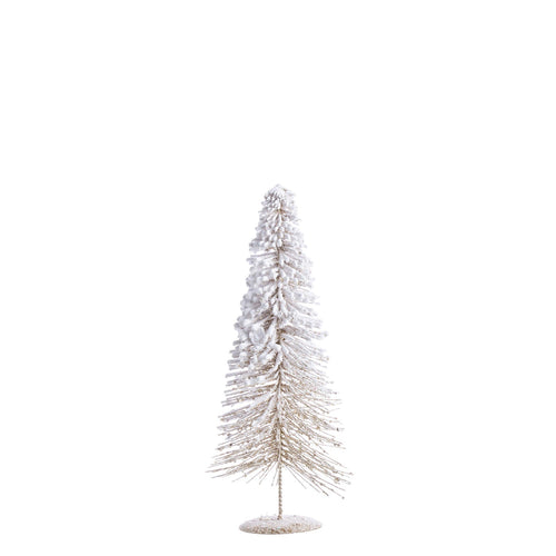 Albero Cono Freezy champagne alberello natalizio pino innevato di Natale in PVC