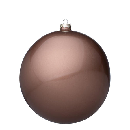 Pallina in vetro "Deserto" tinta unita per albero di Natale moderno da Ø 20 cm