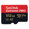 Scheda di memoria Sandisk SDSQXCD 512G GN6MA EXTREME Pro Black e Red
