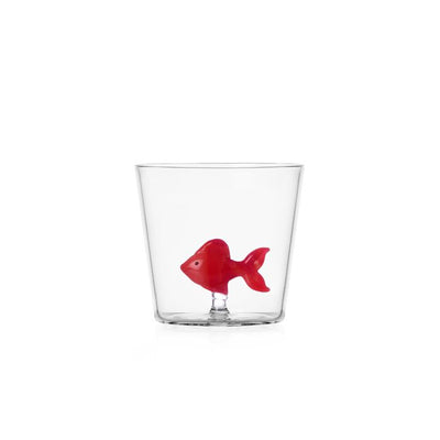 Ichendorf Bicchiere transparente Animal Farm Tumbler Pesce Rosso