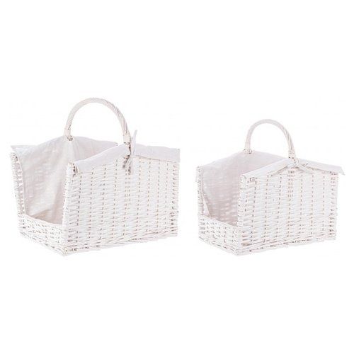 Set ceste Yes Everyday 0415525 ALESHA porta legna Bianco