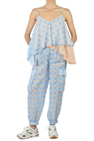 Semi-Couture Semi Couture - Top - 431790 - Fantasia Azzurro da donna