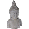 Statua decorativa in poliresina Busto Buddha per veranda e giardino h 53 cm
