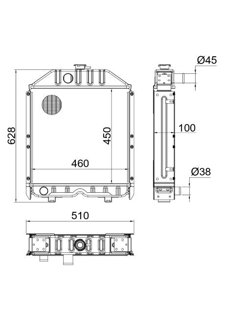 Radiatore adattabile Fiat 5153481