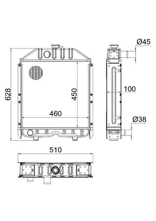 Radiatore adattabile Fiat 5153481