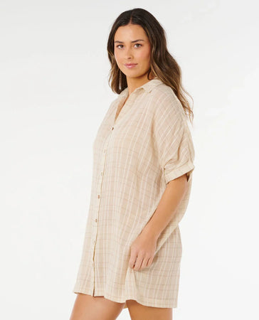 Camicia Donna Rip Curl Paradise Check Cover Up