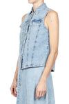 MO5CH1NO JEANS - MOSCHINO MO5CH1NO JEANS - Moschino - Camicia smanicata - 430107 - Denim da donna