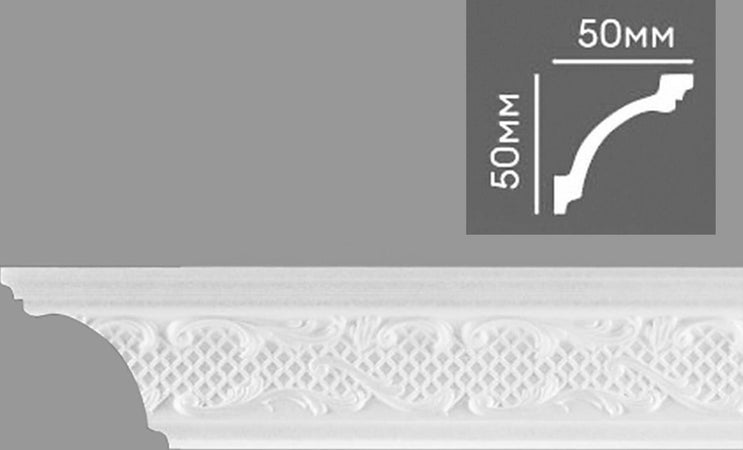 €-0,99ml-***-STOCK-***-Pacco-da-110ml-di-cornice-decorativa-in-polistirene-compatto-XPS-50X50mm-D120/70