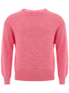Gran Sasso Maglia Girocollo in Cotone Rosa da uomo