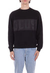 GCDS FELPA BAND LOGO NYLON CREWNECK da uomo