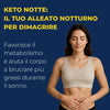 Brucia Grassi Notturno con Griffonia e Melatonina – Integratore Keto per il Metabolismo Attivo e Sonno Rilassante - Ideale per la Dieta Chetogenica | Keto Notte AlohaLabs 60 Compresse