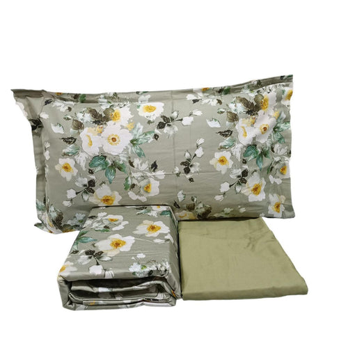 Completo Lenzuola Victorine Matrimoniale Raso di Cotone Eleganti