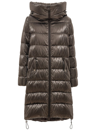 Herno Parka lungo imbottito con cappuccio . da donna