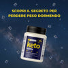 Brucia Grassi Notturno con Griffonia e Melatonina – Integratore Keto per il Metabolismo Attivo e Sonno Rilassante - Ideale per la Dieta Chetogenica | Keto Notte AlohaLabs 60 Compresse