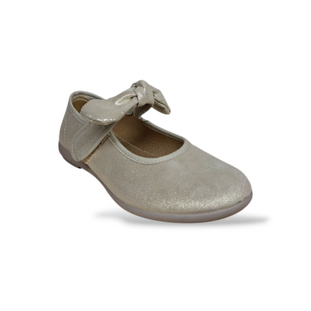 Ballerine bambina VUL-LADI champagne velcro cerimonia eleganti