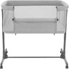 KIKKABOO Culla Fianco Letto colore Light Grey - Culla Neonato Fianco Letto, Spondina Apribile con una Mano, Altezza Regolabile, Regolabile con Vari Livelli di Altezza, Piedini Pieghevole, 0m+