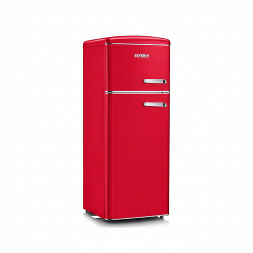 Severin Frigorifero Doppia Porta Retro' Vintage Rosso Rkg 8890 Apertura a Sinistra