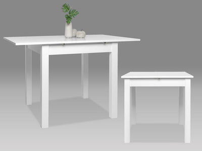 tavolo da pranzo cucina allungabile in legno moderno soggiorno 6 posti bianco 5GT2253,130,04EE