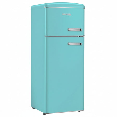 Severin Frigorifero Doppia Porta Retro' Vintage Turchese Rkg 8904 Apertura a Sinistra