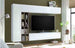 parete attrezzata tv da soggiorno cucina per salotto moderna mobili tv sospeso bianco lucido T2302,109S