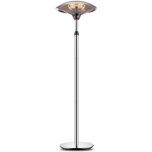 Stufa Elettrica a Fungo Acciaio Inox 2000W Altezza Regolabile Johnson Challor