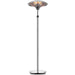 Stufa Elettrica a Fungo Acciaio Inox 2000W Altezza Regolabile Johnson Challor
