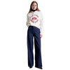 Tommy Hilfiger felpa bianca donna WW0WW39800 Felpe Tommy Hilfiger