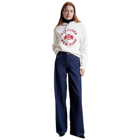 Tommy Hilfiger felpa bianca donna WW0WW39800 Felpe Tommy Hilfiger