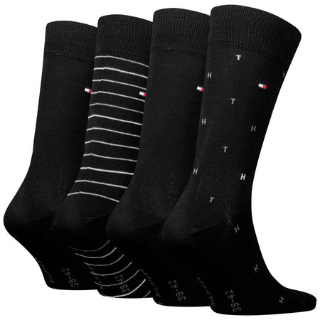 Tommy Hilfiger gift box 4 paia calzini neri 701235375002