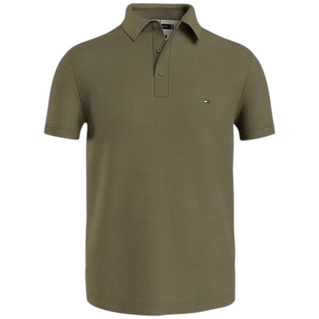 Tommy Hilfiger maglietta polo verde militare TH 1985 MW0MW1777 Polo Tommy Hilfiger