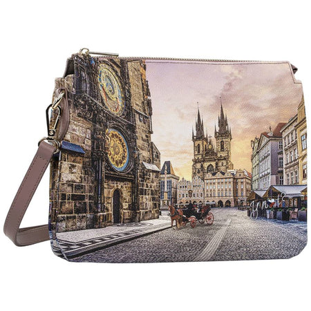 YNot borsa tracolla 2 scomparti ASTRO CLOCK YES630F6