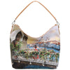 YNot borsa hobo bag stampa Flowers canal YES618S4