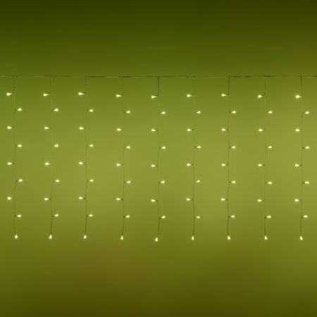 Tenda luminosa 180 led multicolor di Natale cascata da interno ed esterno 400 cm