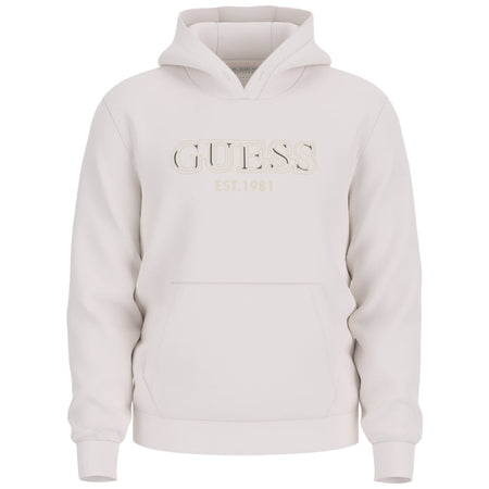 Guess felpa con cappuccio panna M5BQ36 K9Z21 G018