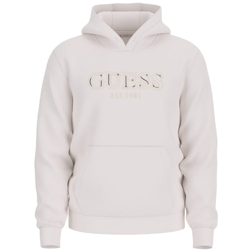 Guess felpa con cappuccio panna M5BQ36 K9Z21 G018
