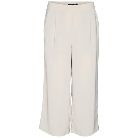 Vero Moda pantaloni coulotte beige Coco 10289453 Pantaloni Vero Moda