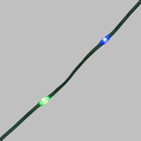 Catena lineare "Gocce luminose" con led da Ø 4 mm con cavo 8 giochi di luce