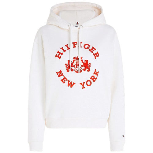 Tommy Hilfiger felpa bianca donna WW0WW39800 Felpe Tommy Hilfiger