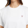 Guess Jeans t-shirt bianca logo triangolo boxy fit W4YI05 K8HM0 G011 T-shirt Guess Jeans