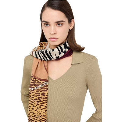 Liu Jo stola stampa ANIMALIER 120X120 2F5083T0300 Beige