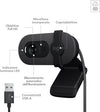 Logitech Brio 100 Full HD 1080p 4 Webcam Grigio
