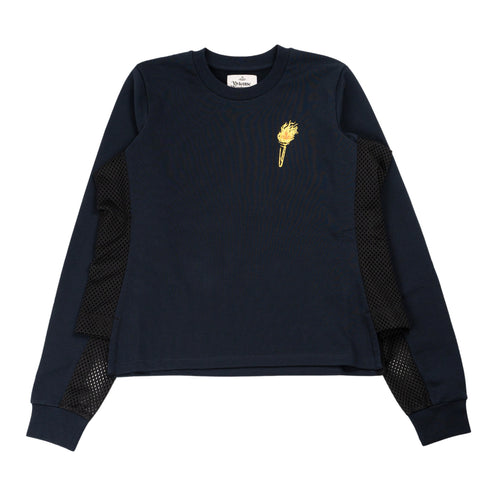 Vivienne Westwood Iris Sweatshirt in Blue Navy da donna