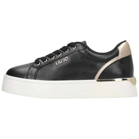 Liu Jo scarpe nere oro sneakers platform PRETTY
