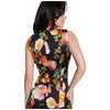 Guess abito a tubino nero fiori Alivia W4RK11 WEFC2 Vestiti Guess