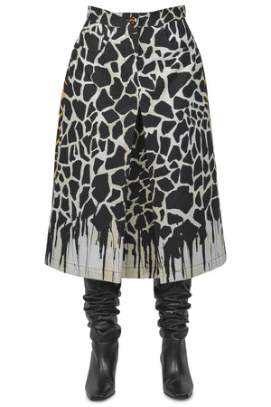 MALIPARMI Maliparmi - Gonna - 460725 - Nero/Giallo da donna