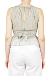 JUCCA Jucca - Top - 451695 - Verde/Bianco da donna