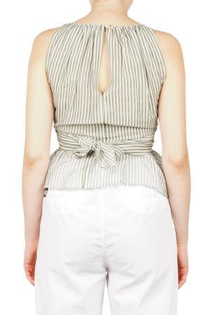 JUCCA Jucca - Top - 451695 - Verde/Bianco da donna