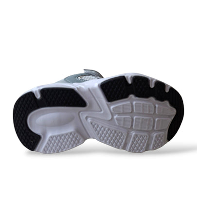 Scarpe sneakers Bambino Diadora Alley grigio-bianco laccio elastico e velcro