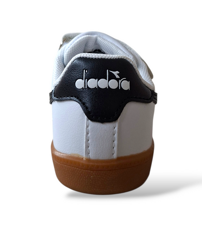 Scarpe sneakers Bambini e ragazzi Diadora KYOTO 101.182982 bianco-nero velcro