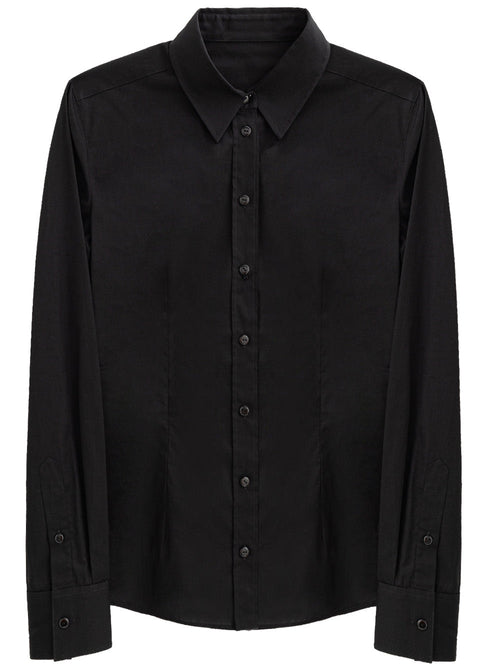 Dolce & Gabbana Camicia nero in cotone da uomo